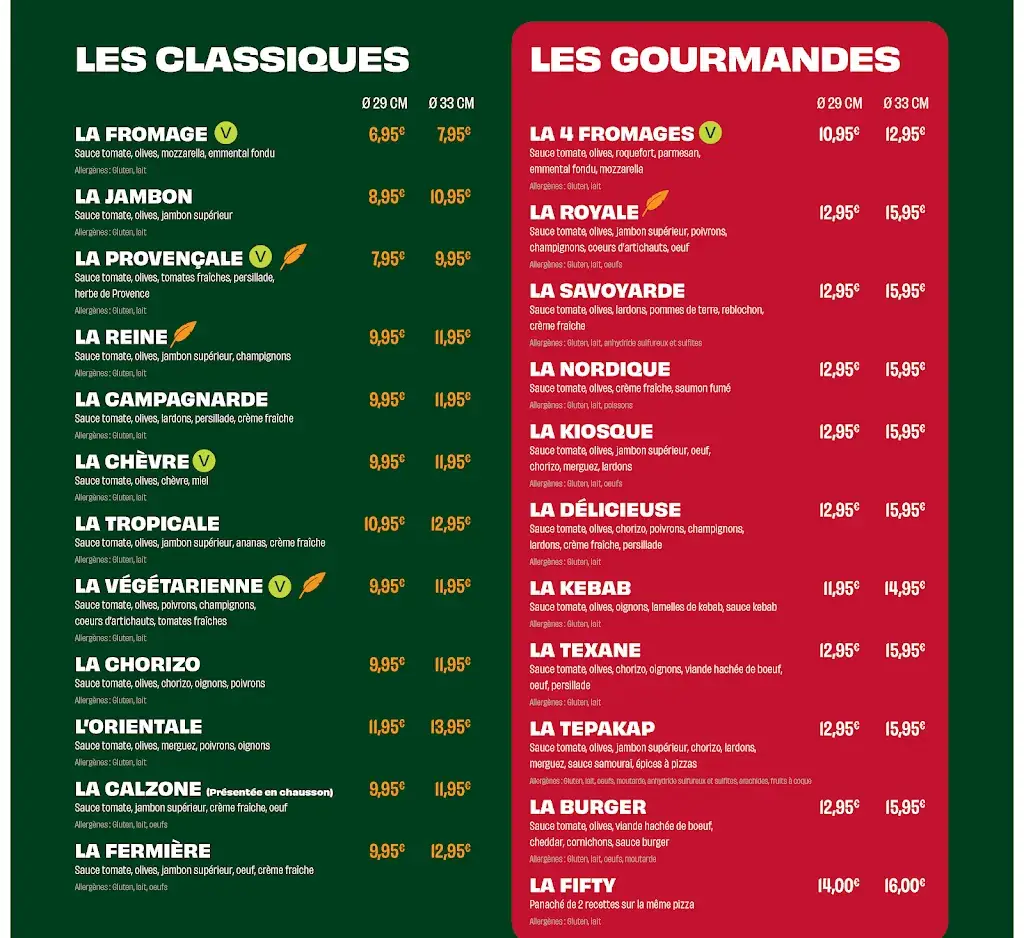 Menu_Le Kiosque à Pizzas CAULNES_Caulnes_image_1