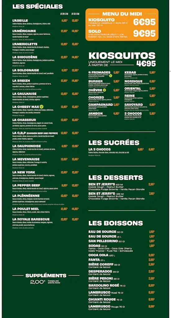 Menu_Le Kiosque à Pizzas CAULNES_Caulnes_image_2