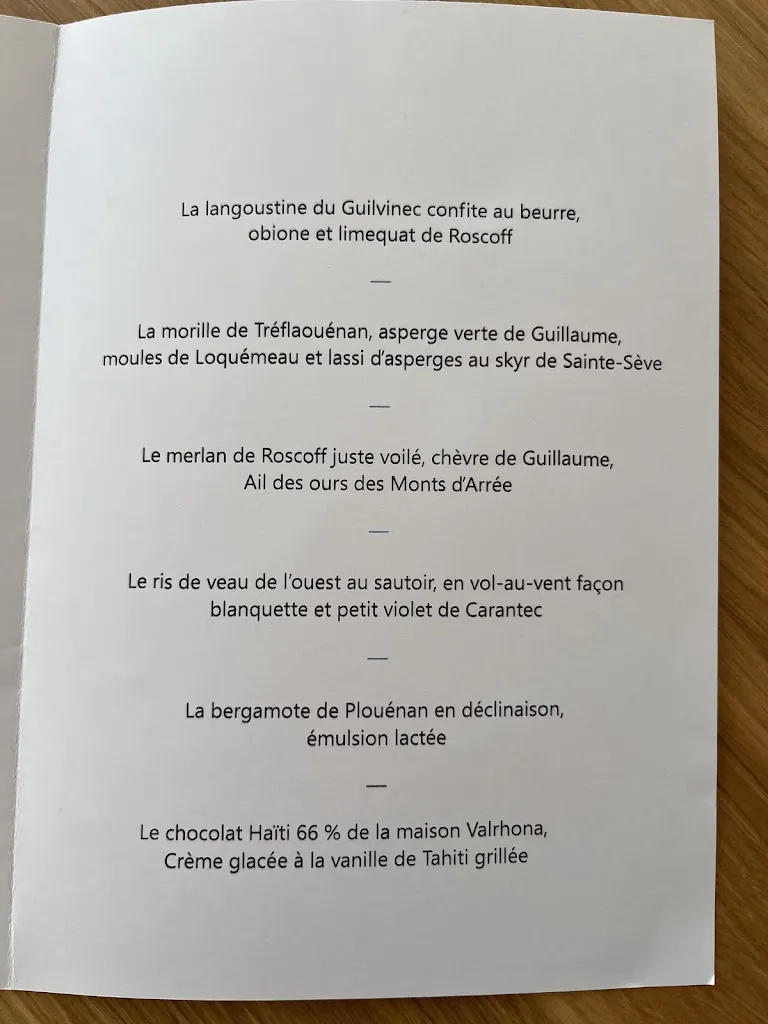 Menu_Restaurant Nicolas Carro_Carantec_image_1