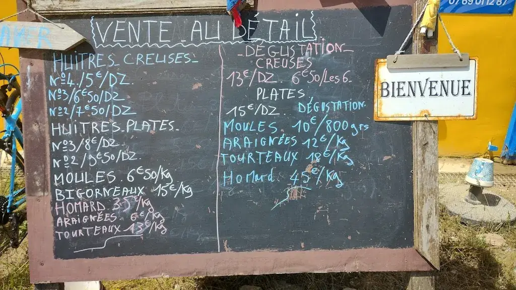 Menu_Ets Ven Les Huîtres de l’Île Blanche- Carantec_Carantec_immagine_3