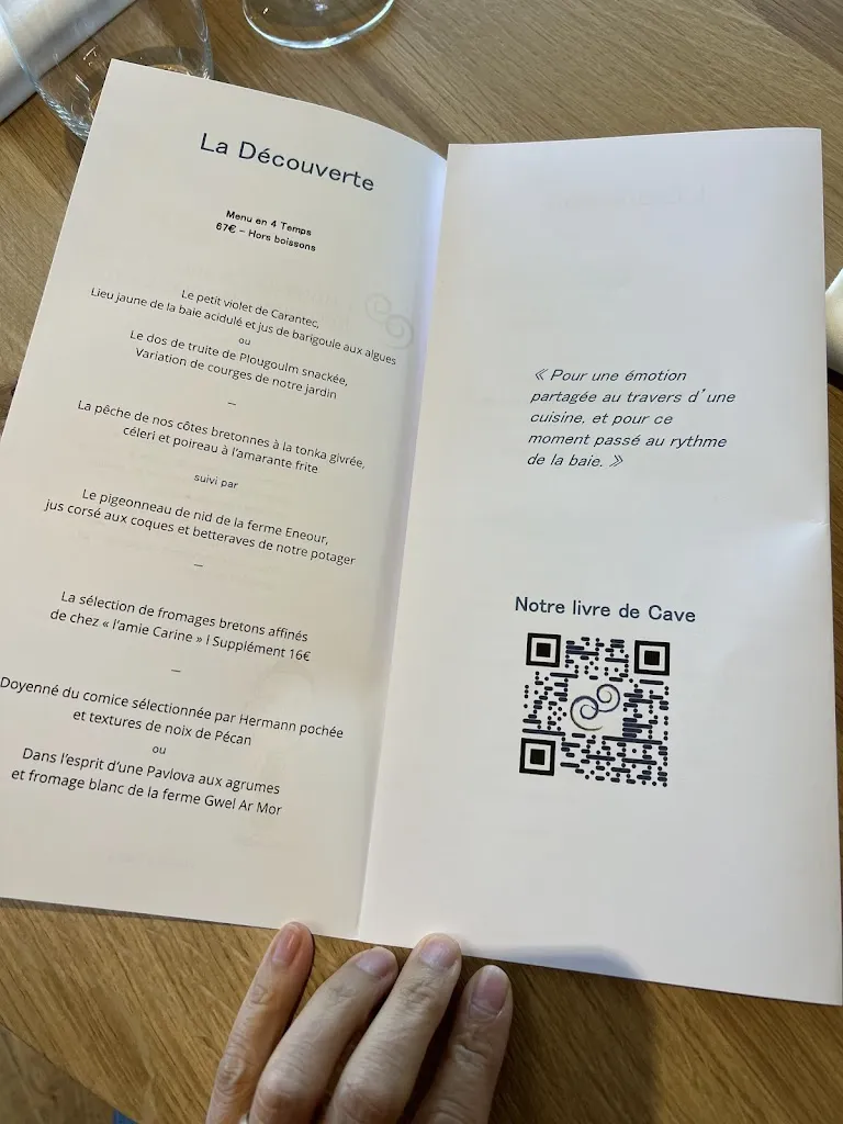 Menu_L'Hôtel de Carantec_Carantec_immagine_2