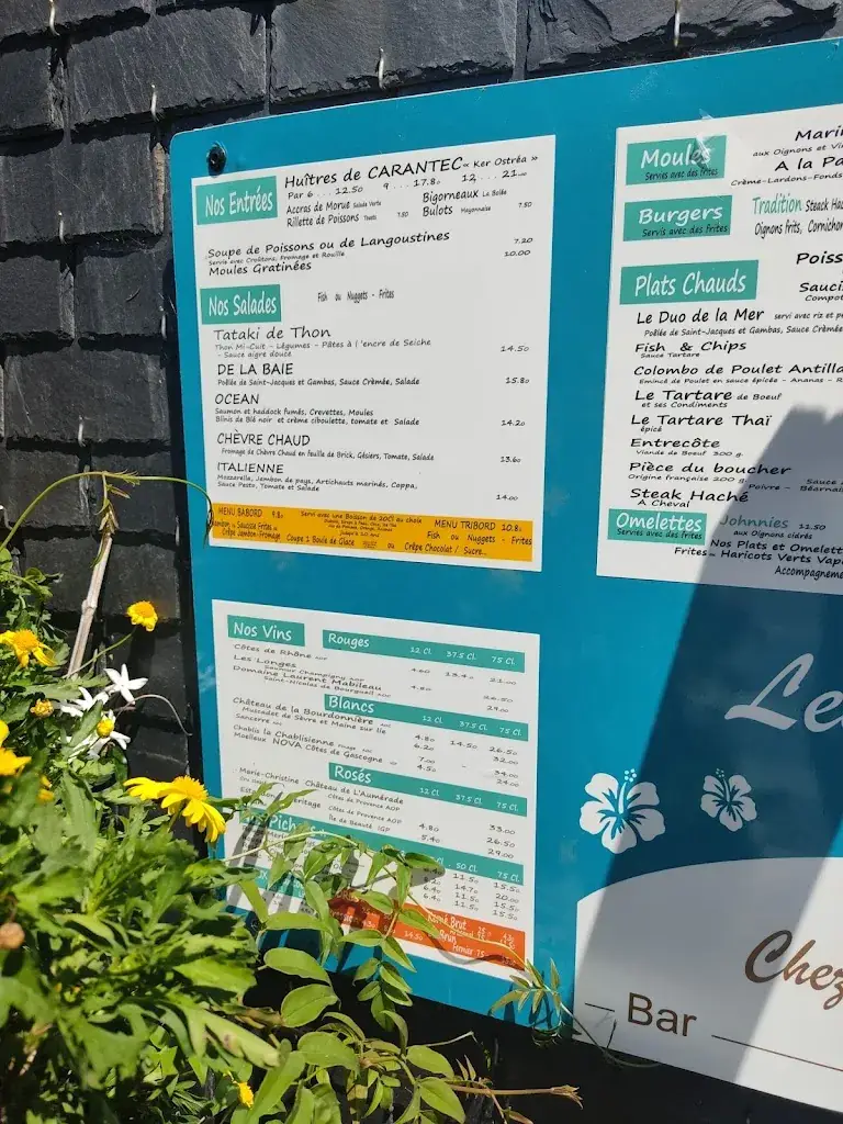 Menu_Les Retrouvailles _Carantec_image_3