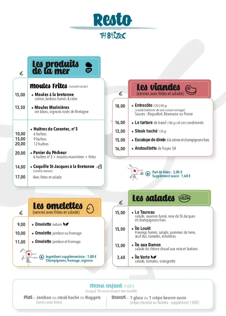 Menu_Crêperie Restaurant Ty Brizec_Carantec_image_1