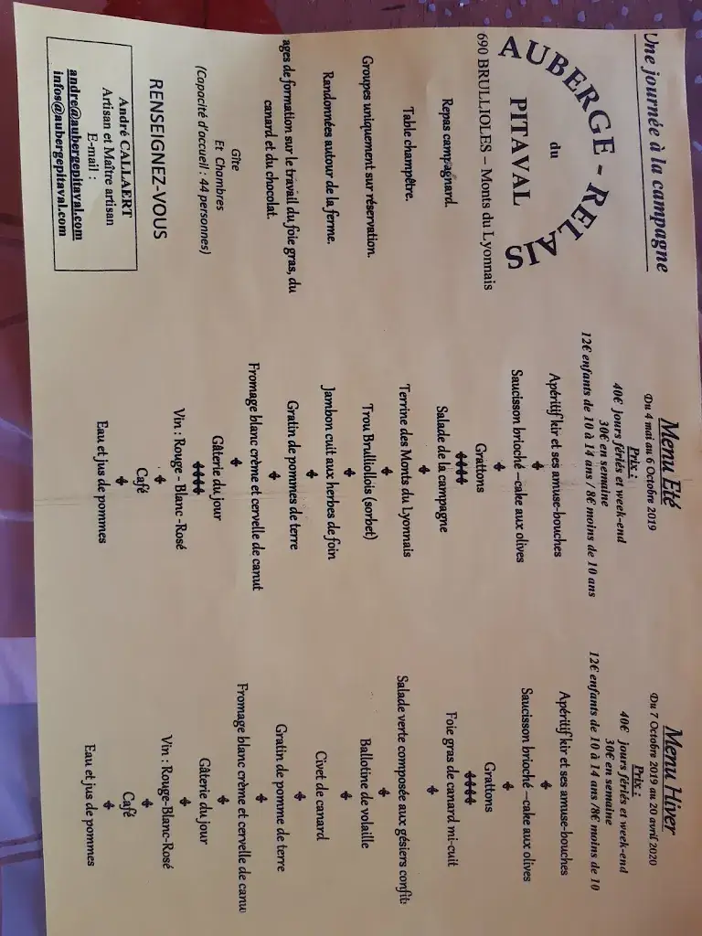 Menu_Auberge Relais du Pitaval_Brullioles_image_3