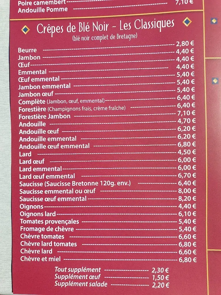 Menü_Crêperie les Embruns_Camaret-sur-Mer_Bild_2