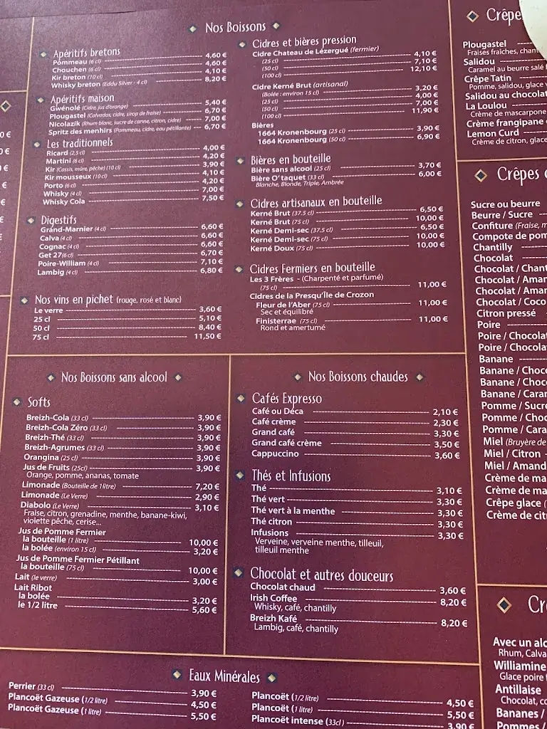 Menü_Crêperie les Embruns_Camaret-sur-Mer_Bild_3