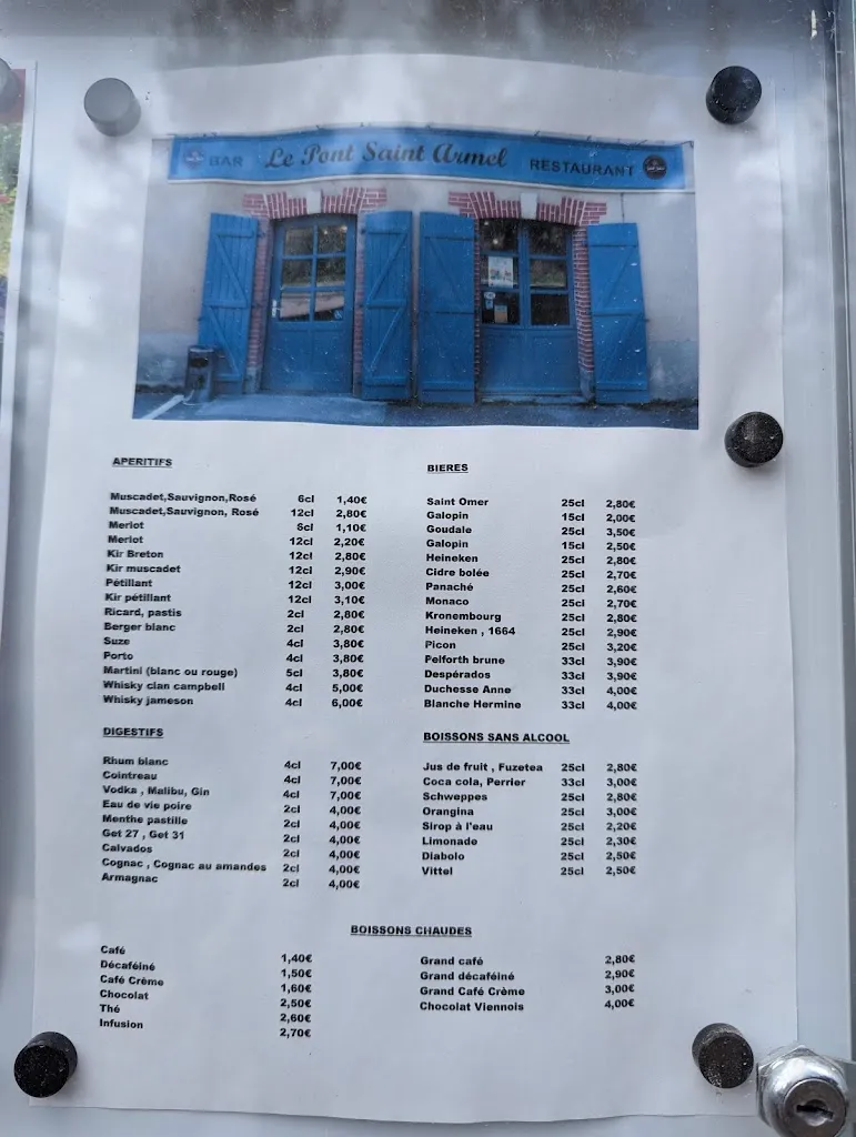 Menu_RESTAURANT LE PONT ST ARMEL_Bruz_image_1
