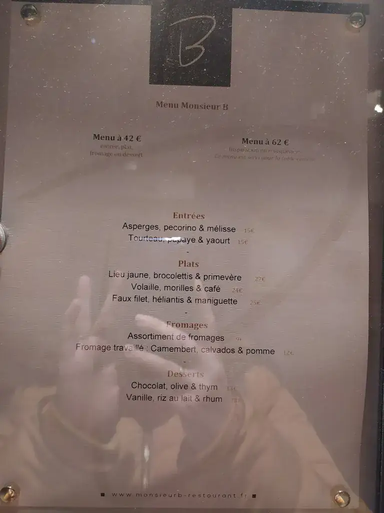 Menü_Monsieur B - Restaurant Bourgoin Jallieu_Bourgoin-Jallieu_Bild_4