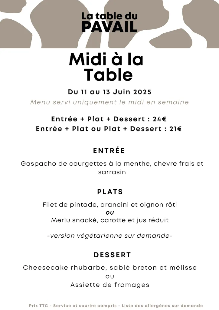 Menu_La Table du Pavail_Châteaugiron_immagine_3