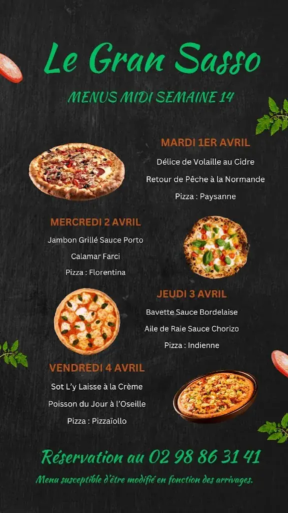 Menu_Le Gran Sasso_Châteaulin_image_2