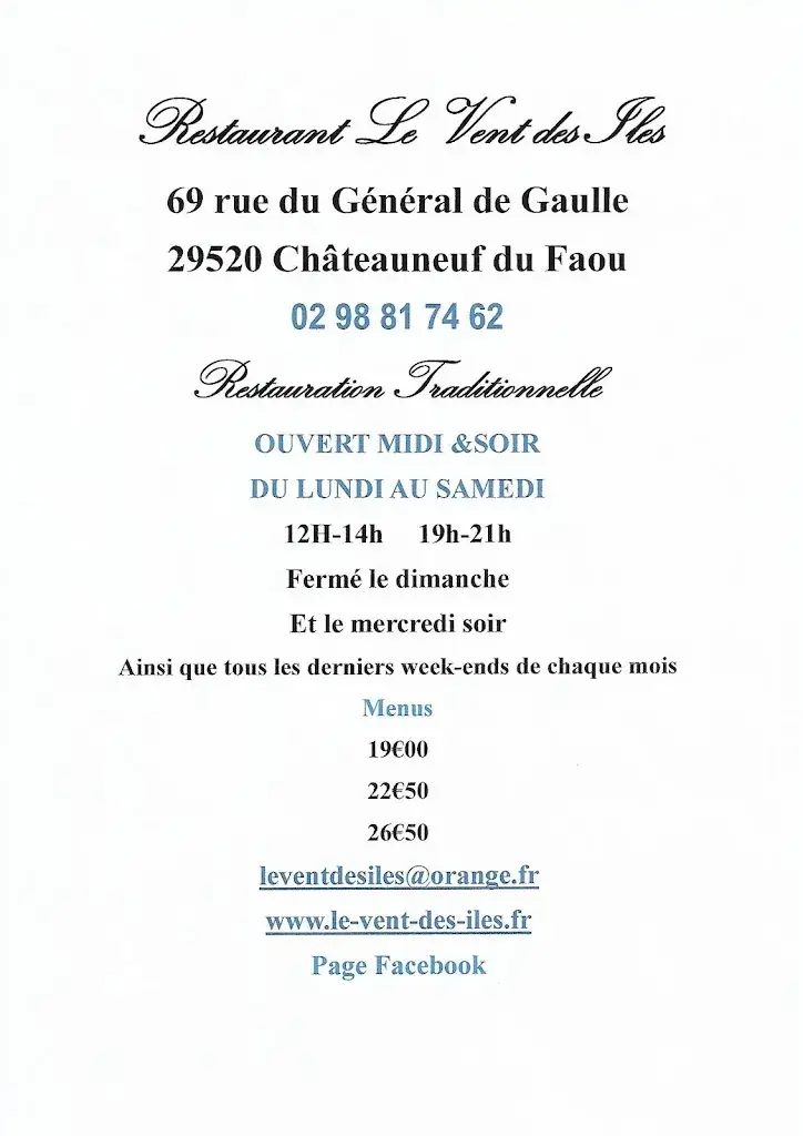 Menu_Le Vent des Iles_Châteauneuf-du-Faou_image_1