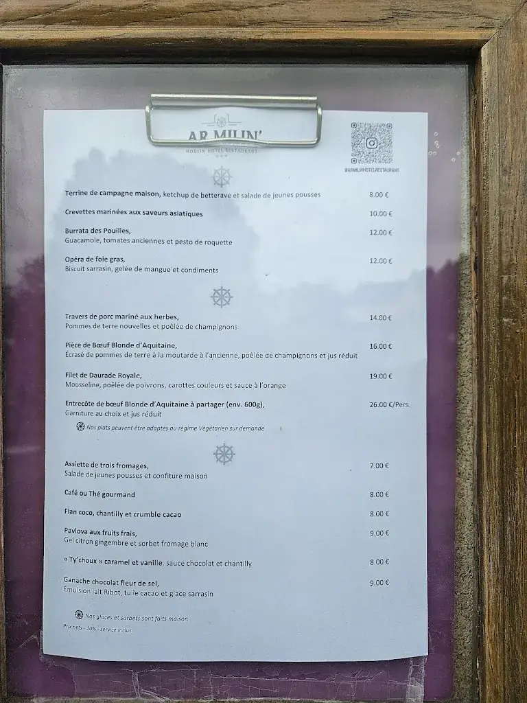 Menu_Ar Milin' - Le Bistrot_Châteaubourg_image_1