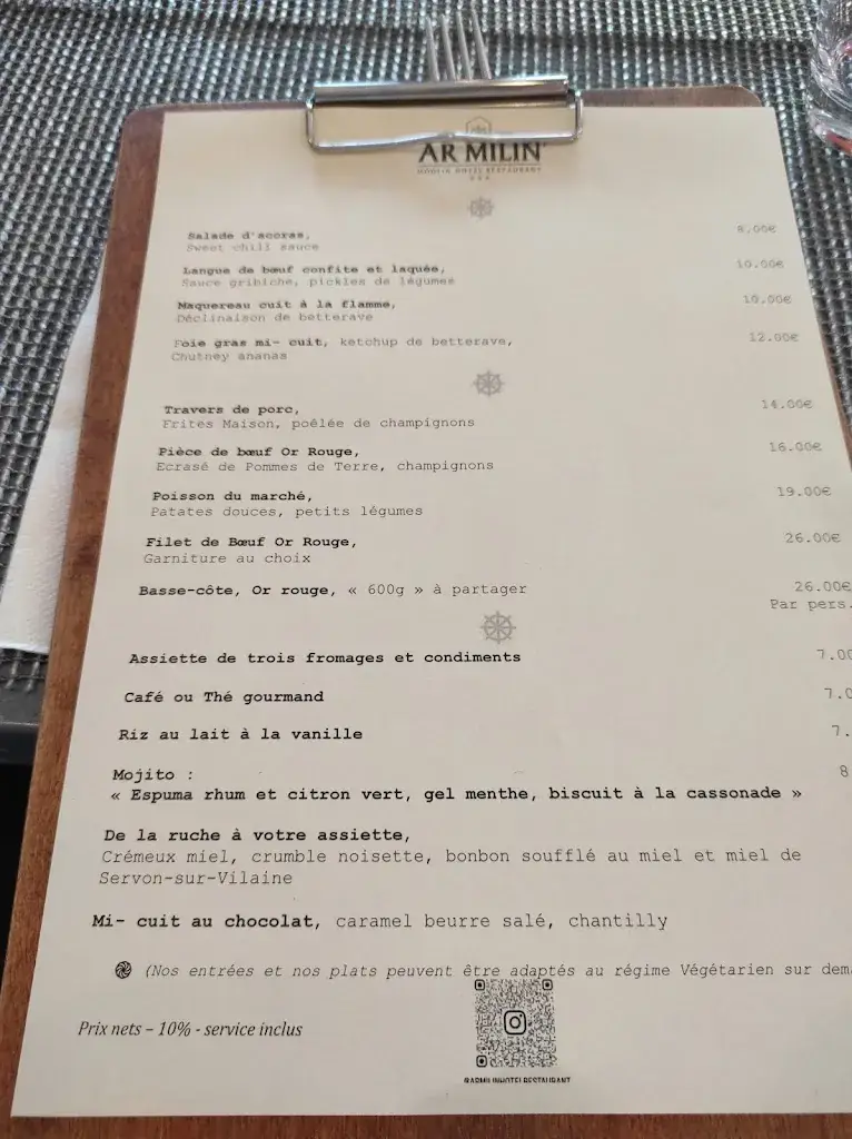 Menu_Ar Milin' - Le Bistrot_Châteaubourg_image_2