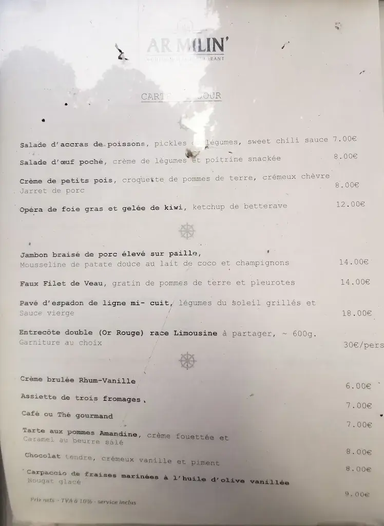 Menu_Ar Milin' - Le Bistrot_Châteaubourg_image_3