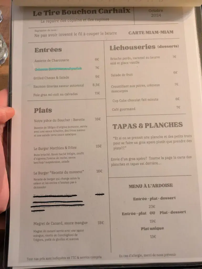 Menu_Le tire bouchon_Carhaix-Plouguer_image_1