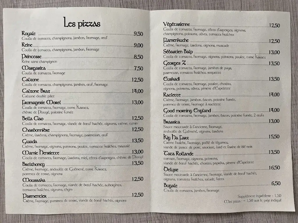 Menu_Les Bonnets Rouges - Ar Bonedoù Ruz_Carhaix-Plouguer_image_4