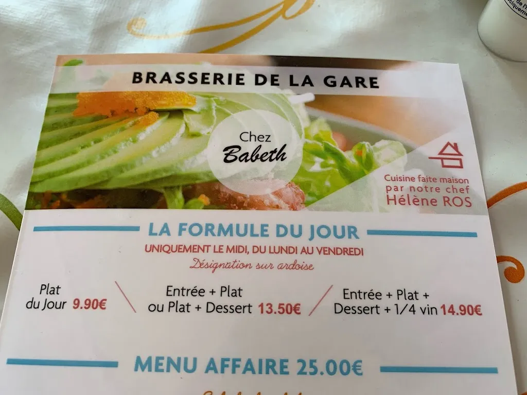 Menu_Les 2 Terrasses, Brasserie de la Gare_Béligneux_image_2