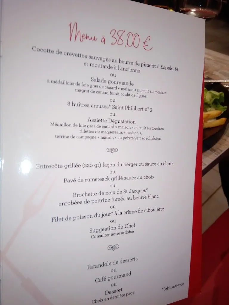 Menü_Restaurant la Rotonde_Carhaix-Plouguer_Bild_1