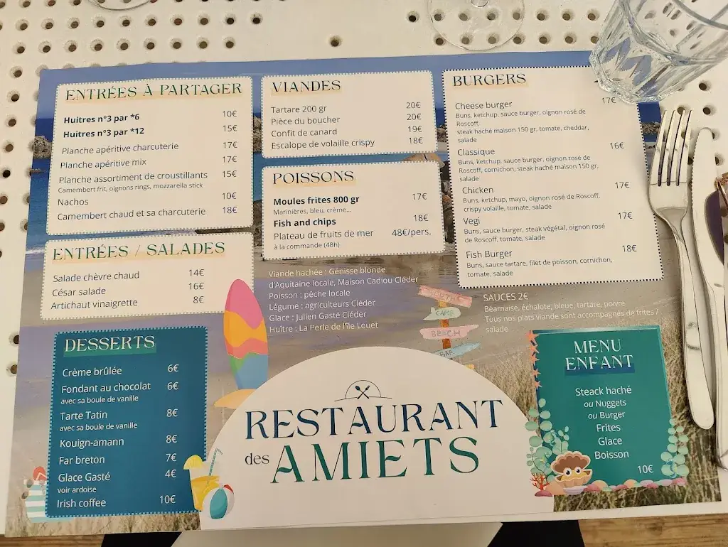 Menu_restaurant des amiets_Cléder_image_4