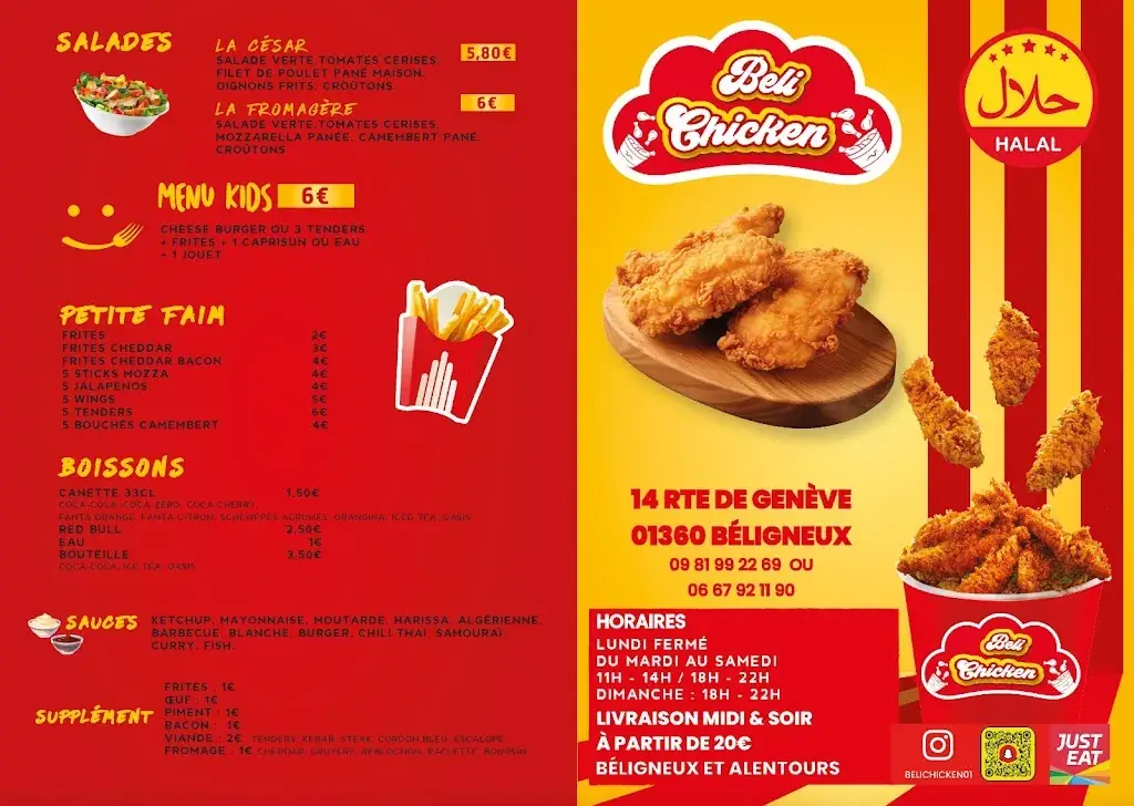 Menu_BELI CHICKEN_Béligneux_image_1