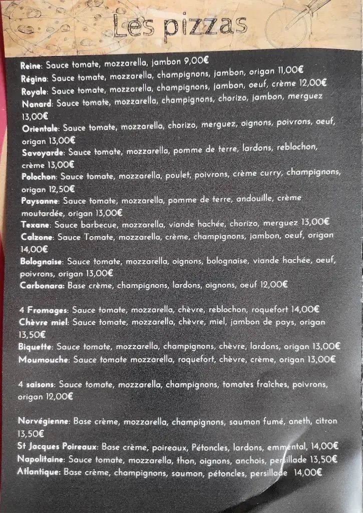 Menu_Bar Restaurant Pizzéria Le Puisatier_Cléguer_image_1