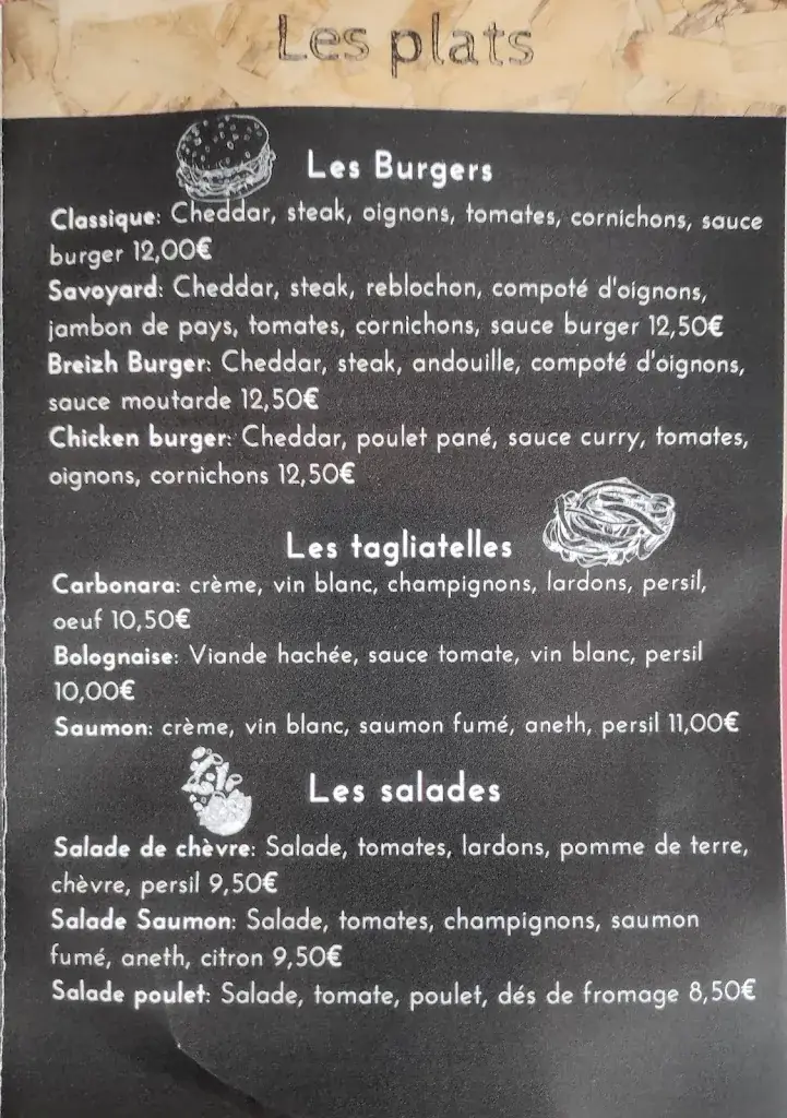 Menu_Bar Restaurant Pizzéria Le Puisatier_Cléguer_image_2