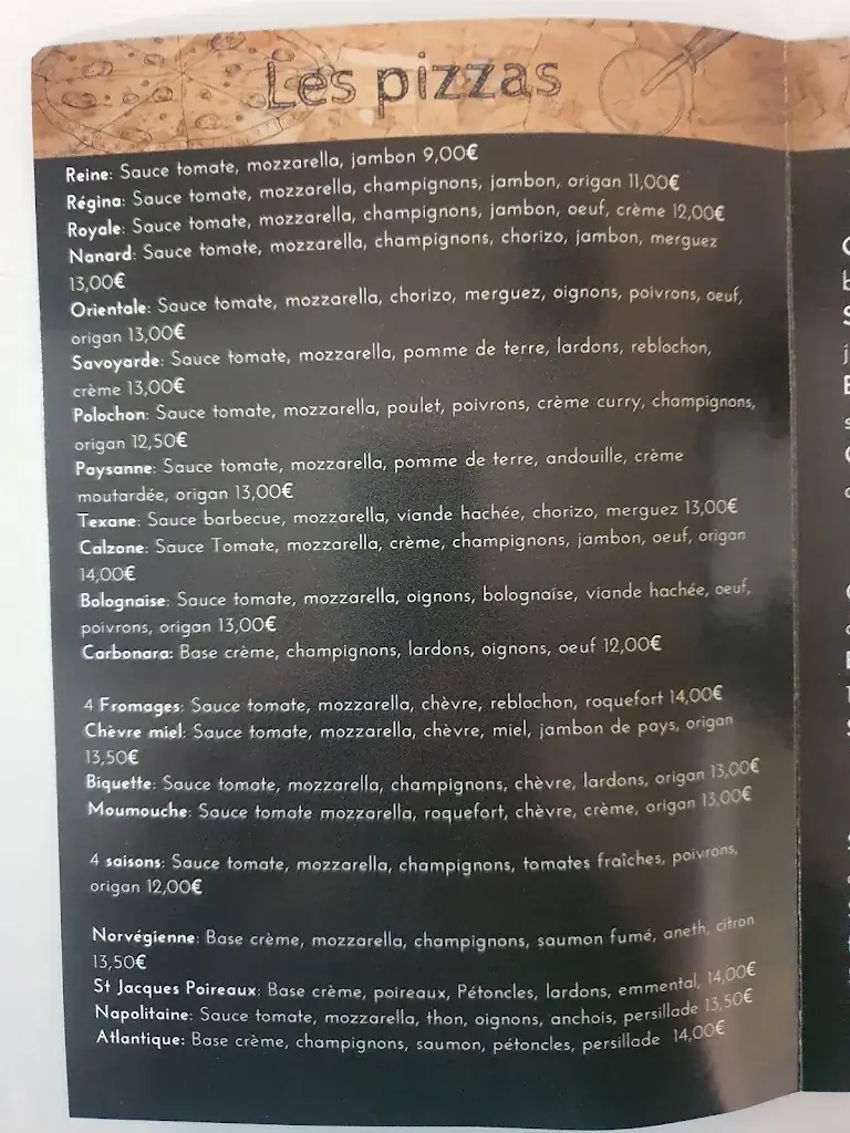 Menu_Bar Restaurant Pizzéria Le Puisatier_Cléguer_image_3