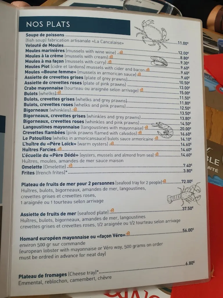 Menu_Au Pied D Cheval_Cancale_image_1