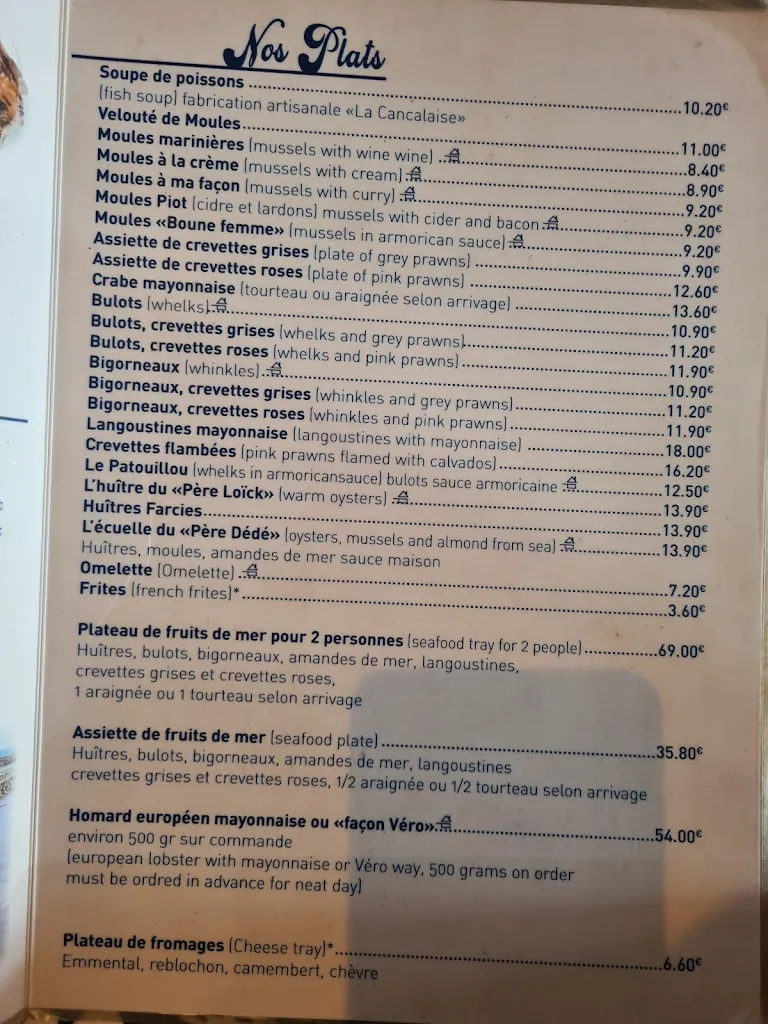 Menu_Au Pied D Cheval_Cancale_image_4