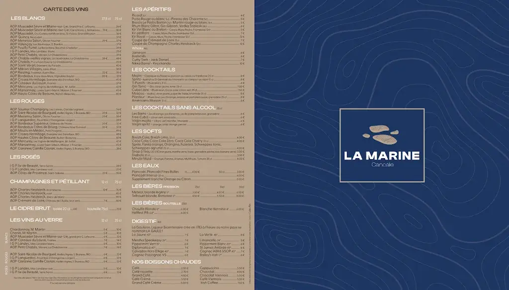 Menu_La Marine_Cancale_image_1