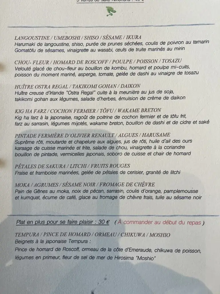 Menu_La Table Breizh Café (Restaurant Japonais étoilé)_Cancale_image_2
