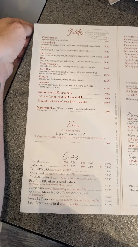 Menu_Crêperie du Port_Cancale_image_1