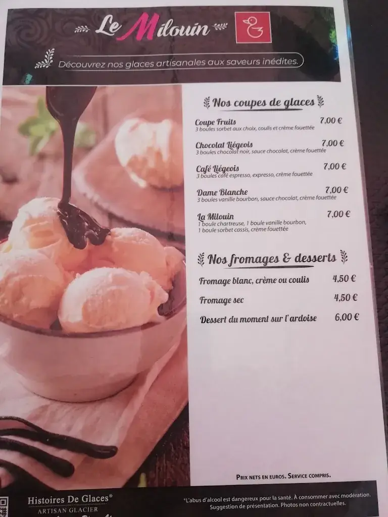 Menu_Le Milouin Restaurant_Bouligneux_image_1