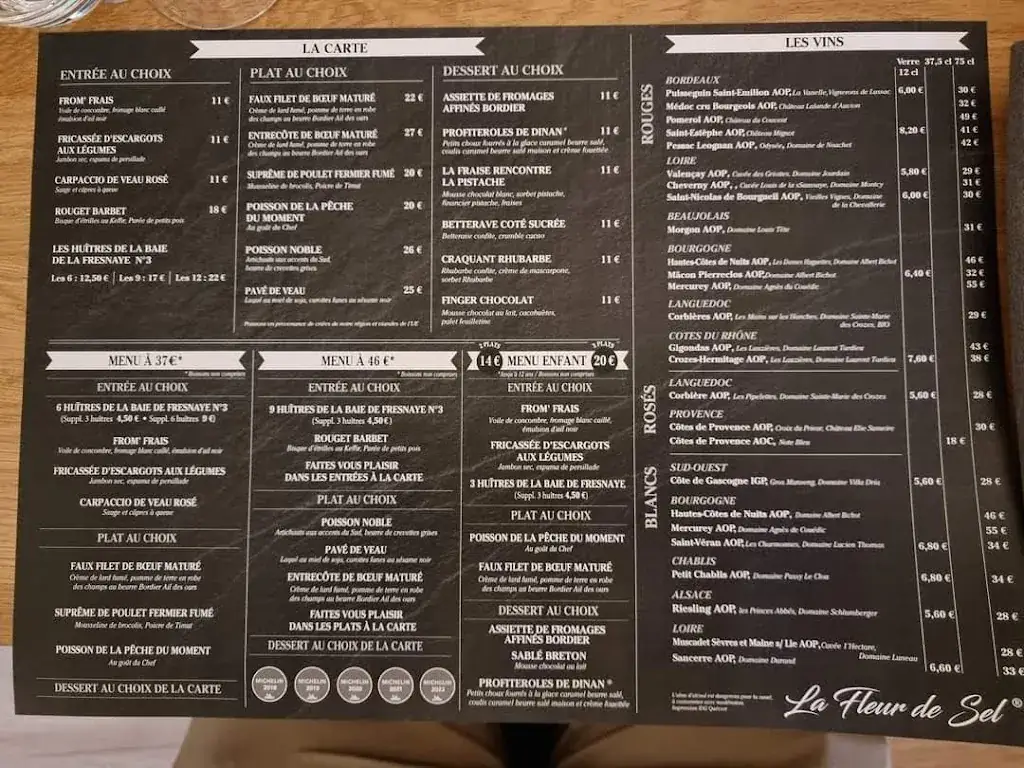 Menu_La Fleur de Sel_Dinan_image_1