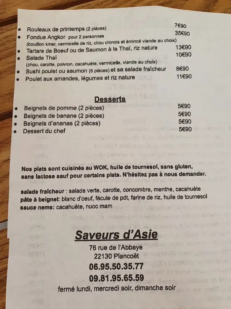 Menu_Les Saveurs de l'Asie_Plancoët_image_3