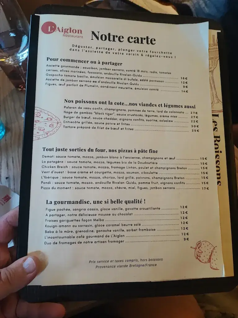 Menu_Restaurant L'Aiglon_Pontivy_image_4