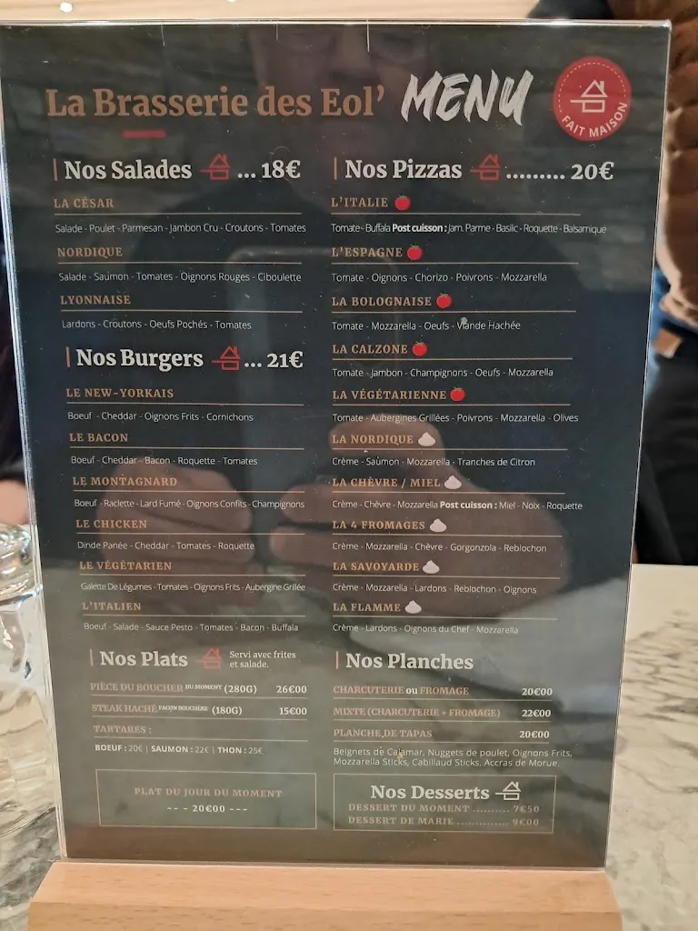 Menu_La Brasserie des Eol'_Saint-Vulbas_image_2