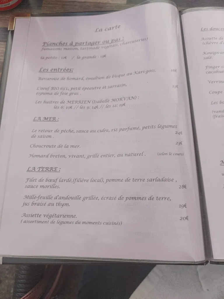 Menu_Restaurant Le Rive Gauche_Clohars-Carnoët_image_2