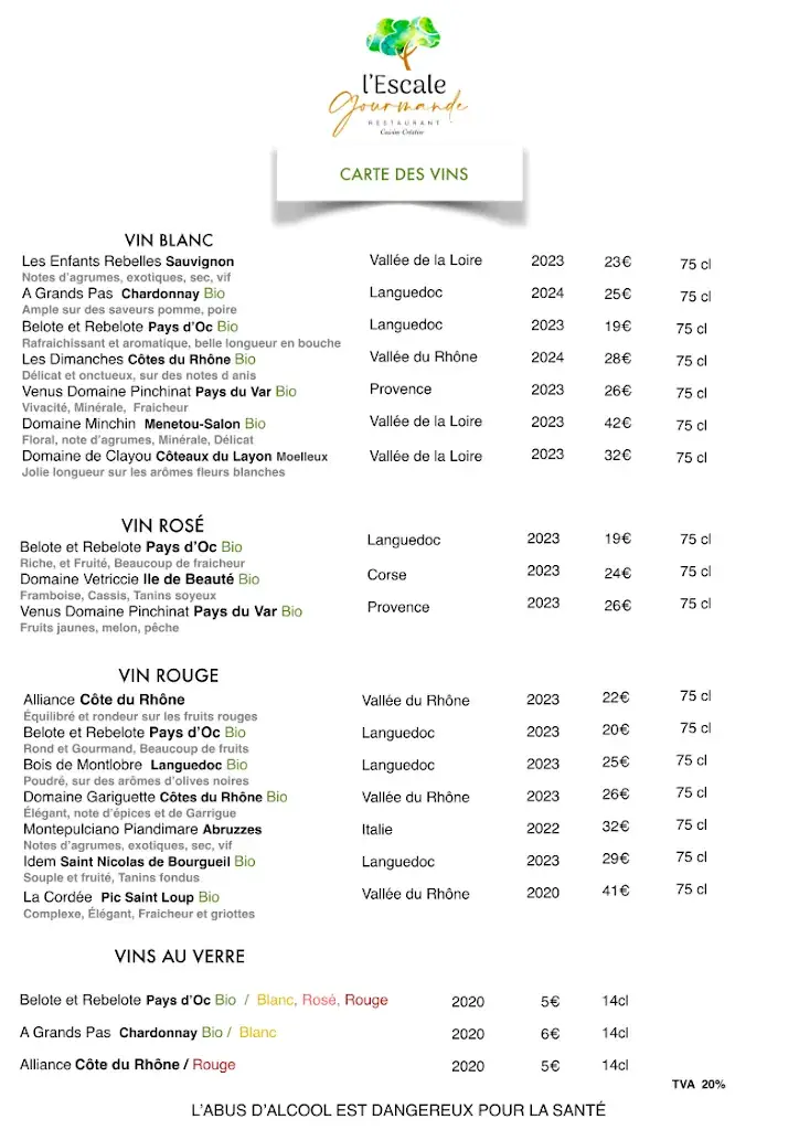 Menu_L' Escale Gourmande Les Embruns Le Pouldu_Clohars-Carnoët_image_3