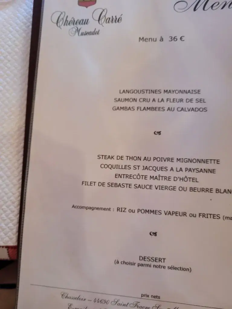 Menü_Restaurant Chez Clément Portier_Clohars-Carnoët_Bild_2