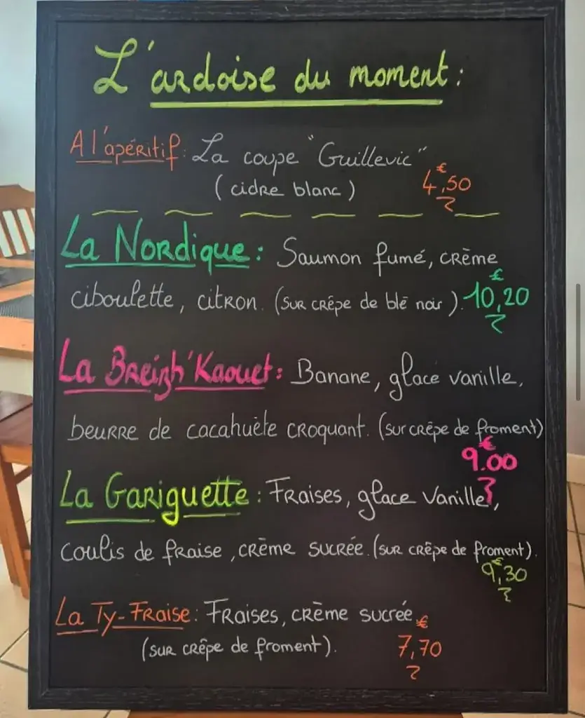 Menu_La Crêperie de la plage_Clohars-Carnoët_image_2