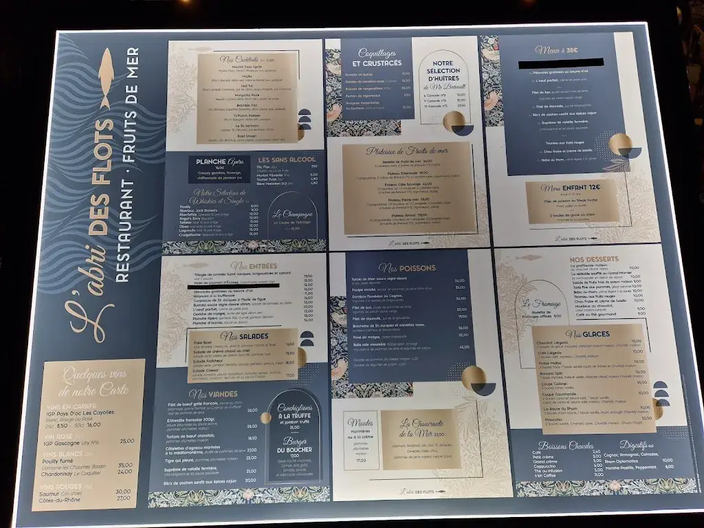 Menu_The Shelter of the Waves_Dinard_image_1