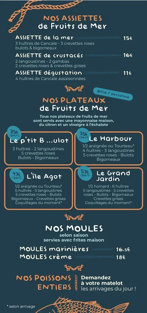 Menu_Le Pic A Bulot_Dinard_image_1