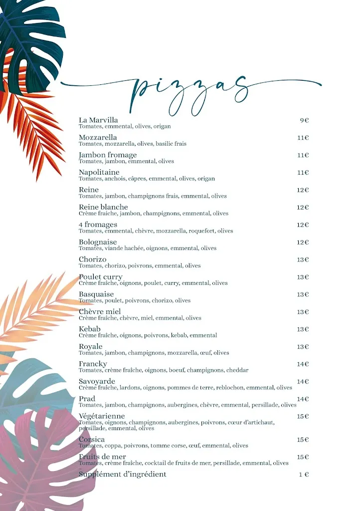 Menu_Bar Restaurant le Prad_Clohars-Fouesnant_image_2