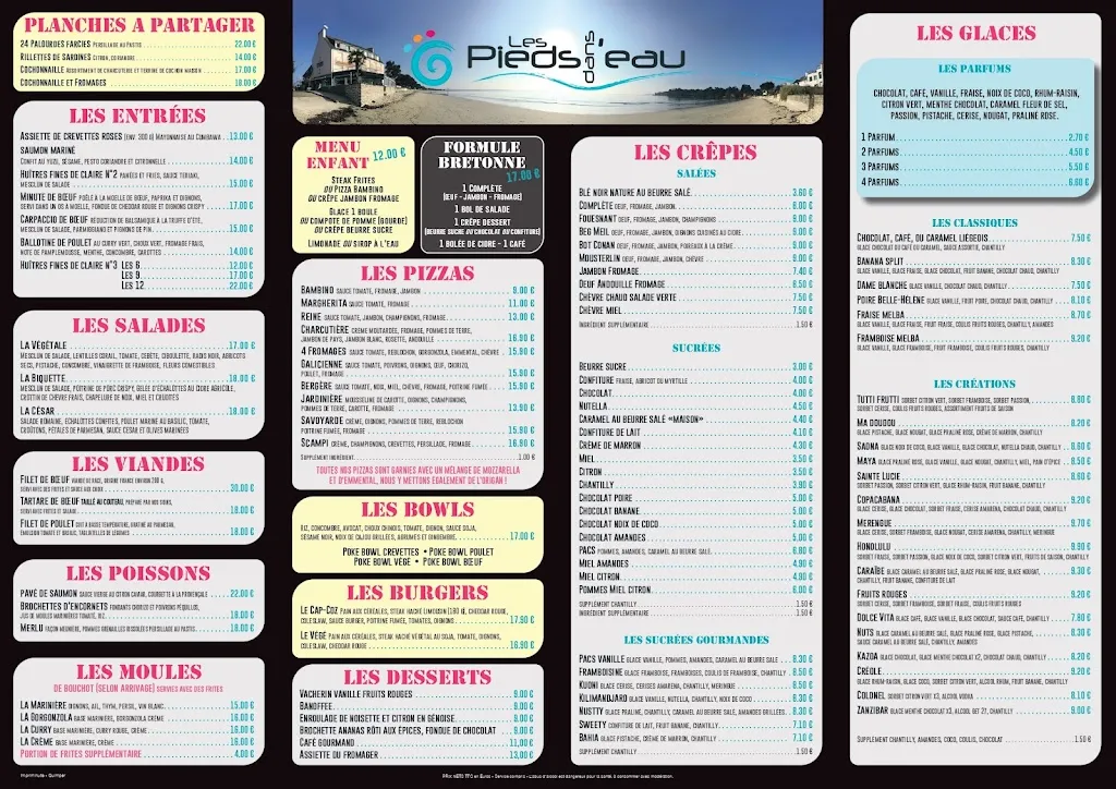 Menu_Les Pieds dans L'Eau_Fouesnant_image_1