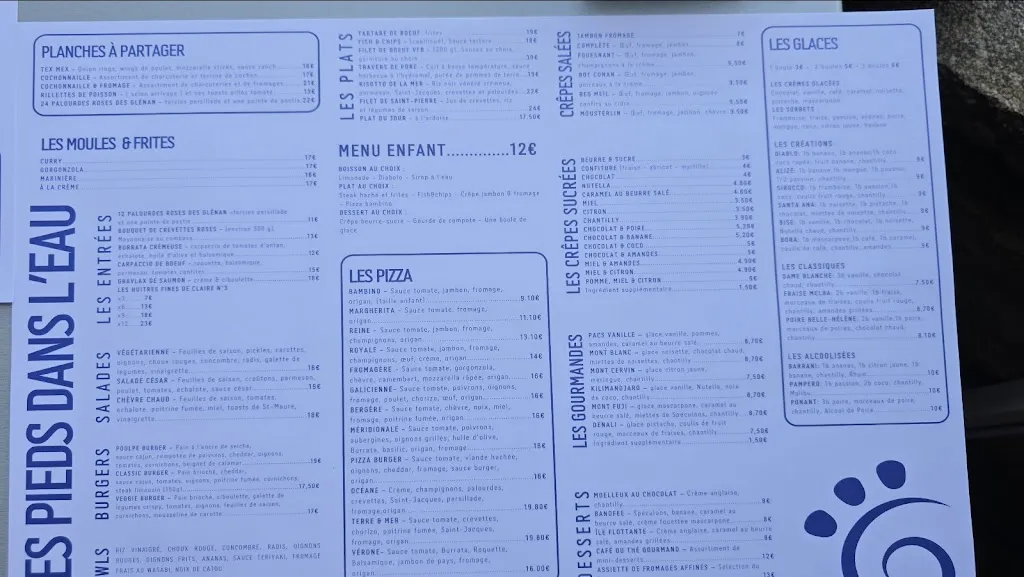 Menu_Les Pieds dans L'Eau_Fouesnant_image_2