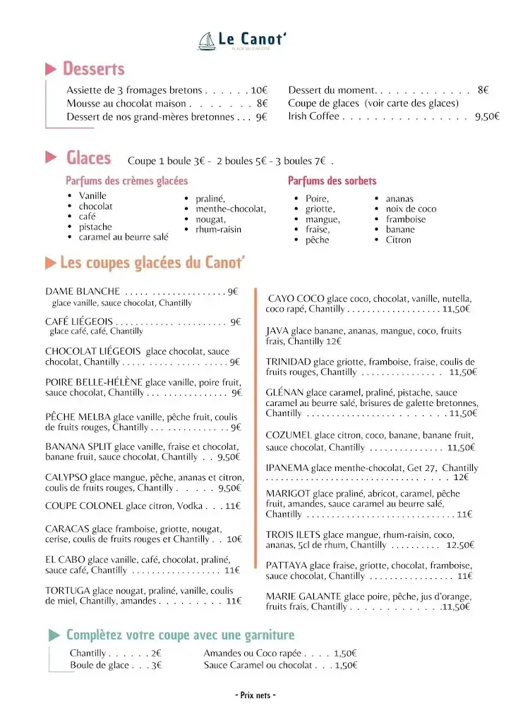 Menü_Le Corisco_Fouesnant_Bild_1