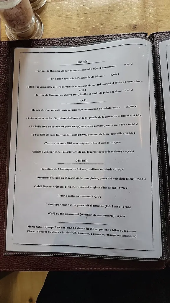 Menü_L'Atelier Gourmand_Dinan_Bild_1