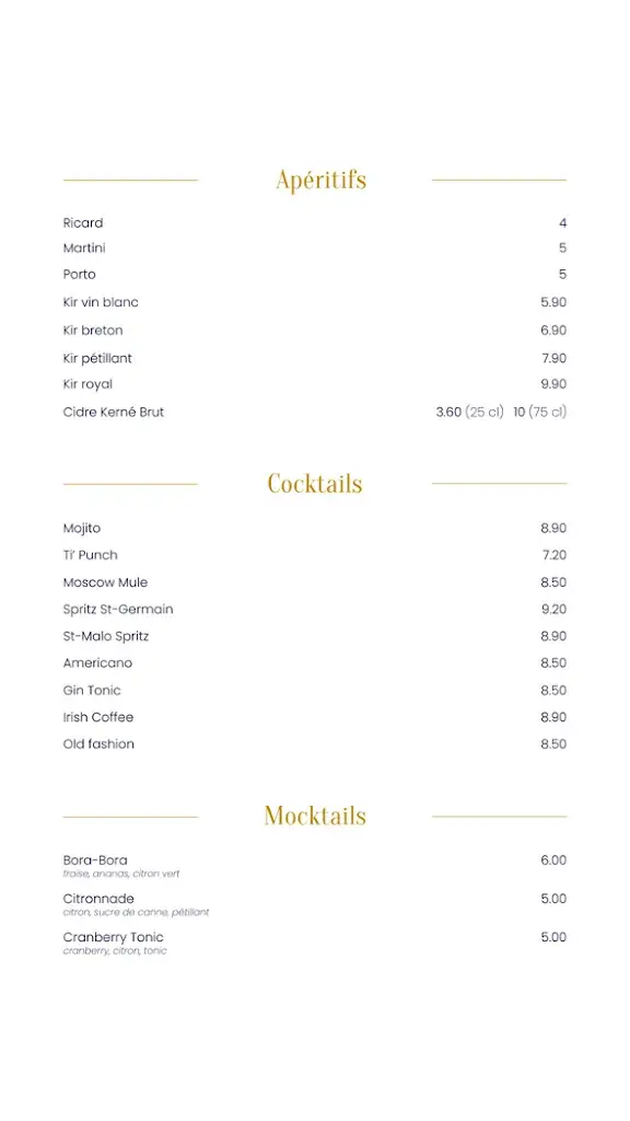 Menu_Restaurant A Fleur d'Eau_Douarnenez_image_3