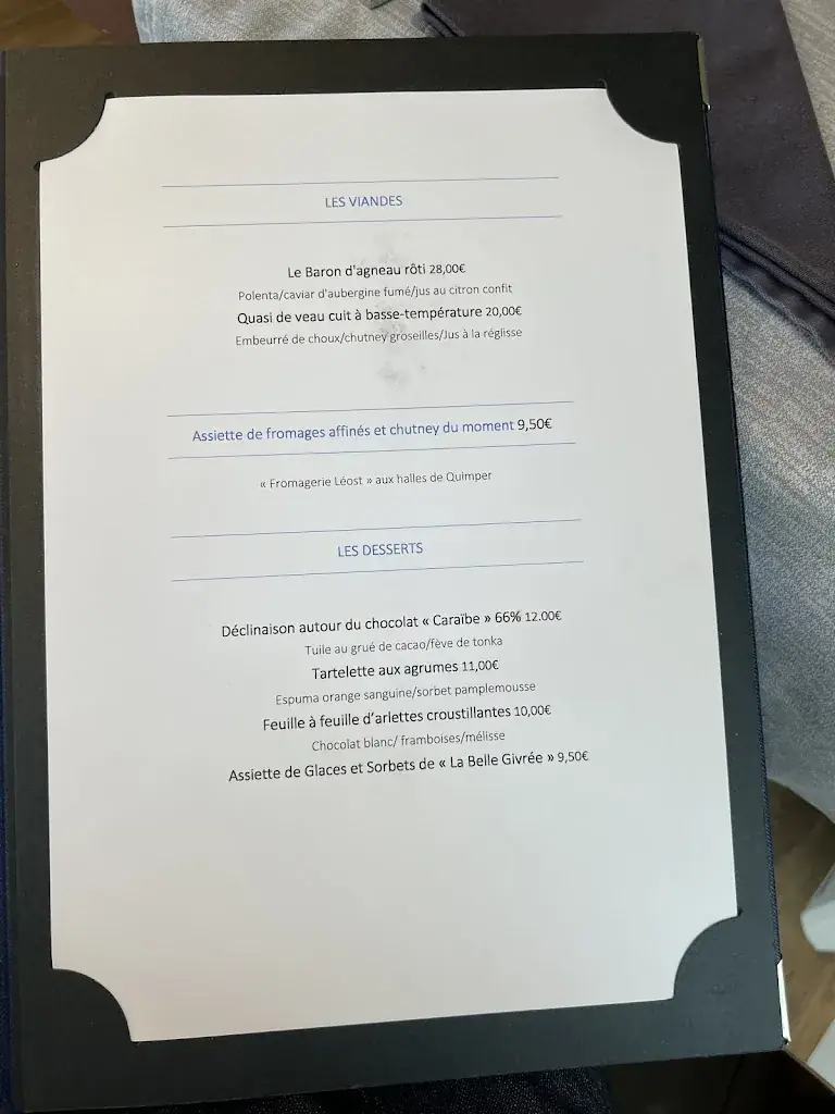 Menu_La Ferme de l'Odet_Quimper_image_3